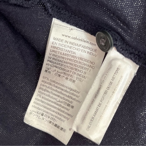 Men’s Calvin Klein cotton polo shirt - Picture 3 of 3